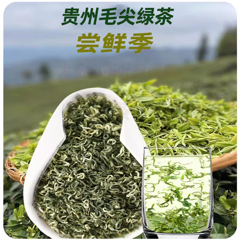 正宗贵州毛尖2025新茶特级嫩芽炒青绿茶散装高山云雾明前茶叶简装