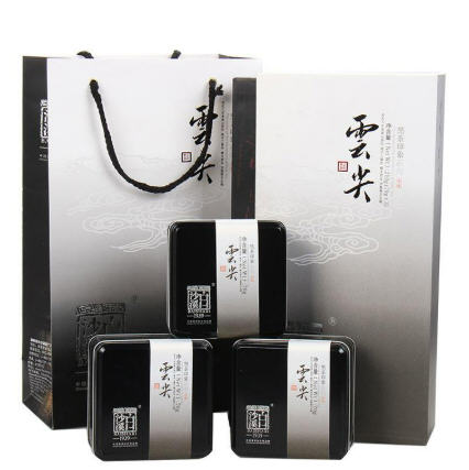 湖南安化黑茶 白沙溪印象云尖210g 高端礼盒茶特级芽尖茶散装15年